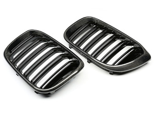 Grille centrale de pare-chocs avant en fibre de carbone modifiée pour X3 X4 X3M X4M G01 G02 G08 F97 F98 - Product Image 3