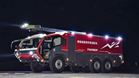 Véhicule de lutte contre les incendies aéroportuaires à transmission intégrale 6x6 TAS5340XF, camion de pompiers tout-terrain ARFF avec lance d'incendie extensible