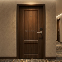 Porte intérieure en bois insonorisée, résistante au feu UL 20 min, pour appartement aux États-Unis, STC 40, porte acoustique à âme pleine en bois massif pour chambre à coucher