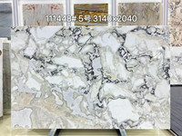 Dalle de marbre blanc Fendi Ali, pierre de luxe Karibib Fantasy Namibia pour mur de villa, plan de travail, dessus de table