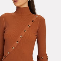 Nouvel arrivage Robe longue décontractée grande taille pour adultes, tricot côtelé ligne femme Midi, fermeture à boutons, motif d'automne naturel