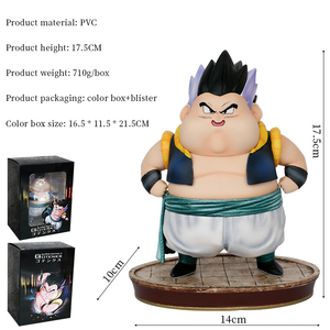 Figura de Acción de PVC de 18 cm de Dragon Ball Z Super Saiyan, Modelo de <span class=keywords><strong>Gotenks</strong></span> Gordo y Flaco, Juguetes para Niños, Nuevo Producto, Regalo de Anime de Dragon Ball - Product Image 2