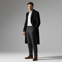 Manteau en laine personnalisé JXKRSZF pour hommes, manteau en laine chaud unisexe pour étudiants