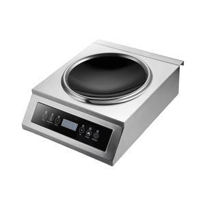 Cuisinière à induction commerciale à brûleur unique concave avec contrôle de température, 3500W, pour wok - Product Image 1