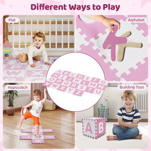 <span class=keywords><strong>Tapis</strong></span> de jeu éducatif en <span class=keywords><strong>mousse</strong></span> EVA pour enfants, facile à nettoyer, avec <span class=keywords><strong>lettres</strong></span> de l'alphabet et chiffres - Product Image 6