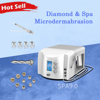 Machine portative de Microdermabrassion de diamant de nettoyage en profondeur de visage de soins de la peau d'aspirateur pour le spa