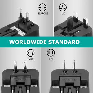 RRTRAVEL <span class=keywords><strong>2023</strong></span> Offre Spéciale EU <span class=keywords><strong>USA</strong></span> UK AUS Plugs All in One avec 2 USB Universal Travel Adapter - Product Image 3