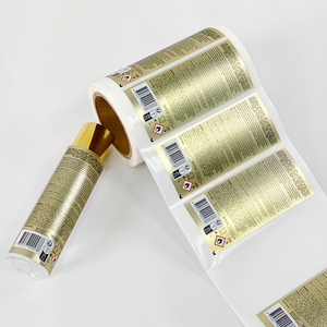 Etiqueta Adhesiva Personalizada de Lujo con Impresión Multicapa, Rollo de Etiquetas con Estampado en Caliente con Lámina Plateada para Caja de Regalo de Licores Premium - Product Image 2