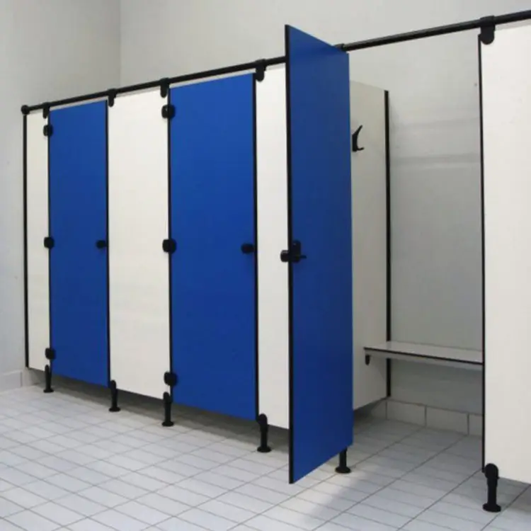 Wasserdichtes Nylon zubehör Schwimmbad private Toiletten wand Wasserdichtes hpl Toiletten kabine WC-Trennwand system