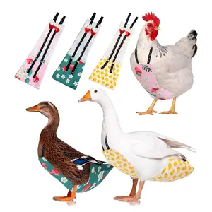 Venta al por mayor estilos opcionales pañal para mascotas ajustable lavable mascota ganso pollo pato pañal patito ropa