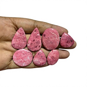 Lot en gros de cabochons en thulite rose naturelle de bonne qualité, pierres brutes pour la fabrication de bijoux FAIJAN GEMS Rajasthan Third - Product Image 1