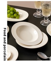 Ensemble de vaisselle en porcelaine minimaliste, durable, sans BPA, de couleur unie, bols à riz, bols à soupe, assiettes, anti-fuite, écologique, vente en gros