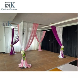 Wedding <b>Backdrop</b> Stand Aluminum Pipe and Drape <b>Frame</b> Event <b>Backdrop</b> Stand Portable Pipe and Drape for Outdoor and Indoor - Product Image 2