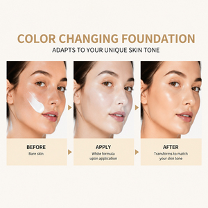 Base de Maquillaje Líquida que Cambia de Color con SPF15, Base de Maquillaje que se Adapta a Cualquier Tono de Piel - Product Image 5