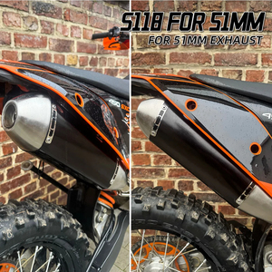 Longueur 480 mm, entrée 51 mm, silencieux d'échappement pour <span class=keywords><strong>moto</strong></span> FMF 4T, tuyau d'échappement universel avec DB Killer, échappements pour <span class=keywords><strong>moto</strong></span> - Product Image 6