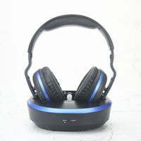 Casque audio optique sans fil numérique 2,4 GHz pour TV avec émetteur et station de charge