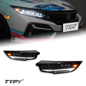 Faros delanteros LED estilo RS para Civic de 10.ª generación (2016-2021) con luces diurnas y direccionales secuenciales. - Product Image 1