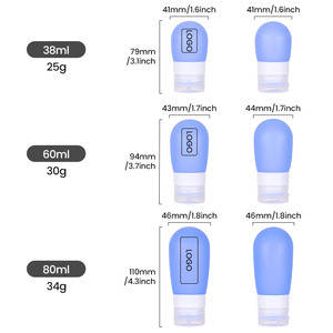 Silicone gia vị bóp chai, Silicone dầu ô liu Dispenser chai bóp, 1oz 2 oz leakproof Silicone Lotion du lịch chai - Product Image 3
