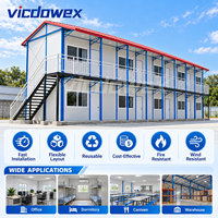 VICDOWEX Bâtiment Modulaire Préfabriqué Type K Épaissi Personnalisé pour Camp de Construction, Bureau et Logement des Travailleurs Contemporain