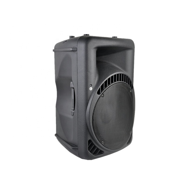 Factory Direct 15 Inch Plastic Cabinet Active Pro Audio Loud Speaker 4Ohm DJ Bass Speaker for Stage Outdoor Live Concert Event