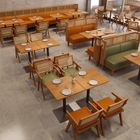 Banquette de restaurant avec dossier en rotin et structure en bois, canapé rembourré, banc de salle à manger pour café, bistrot, hôtel, mobilier commercial