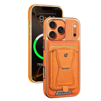 Étui portefeuille magnétique en cuir PU pour iPhone 17 16 15 14 13 Pro Max 17 Air avec porte-cartes, support et protection antichoc