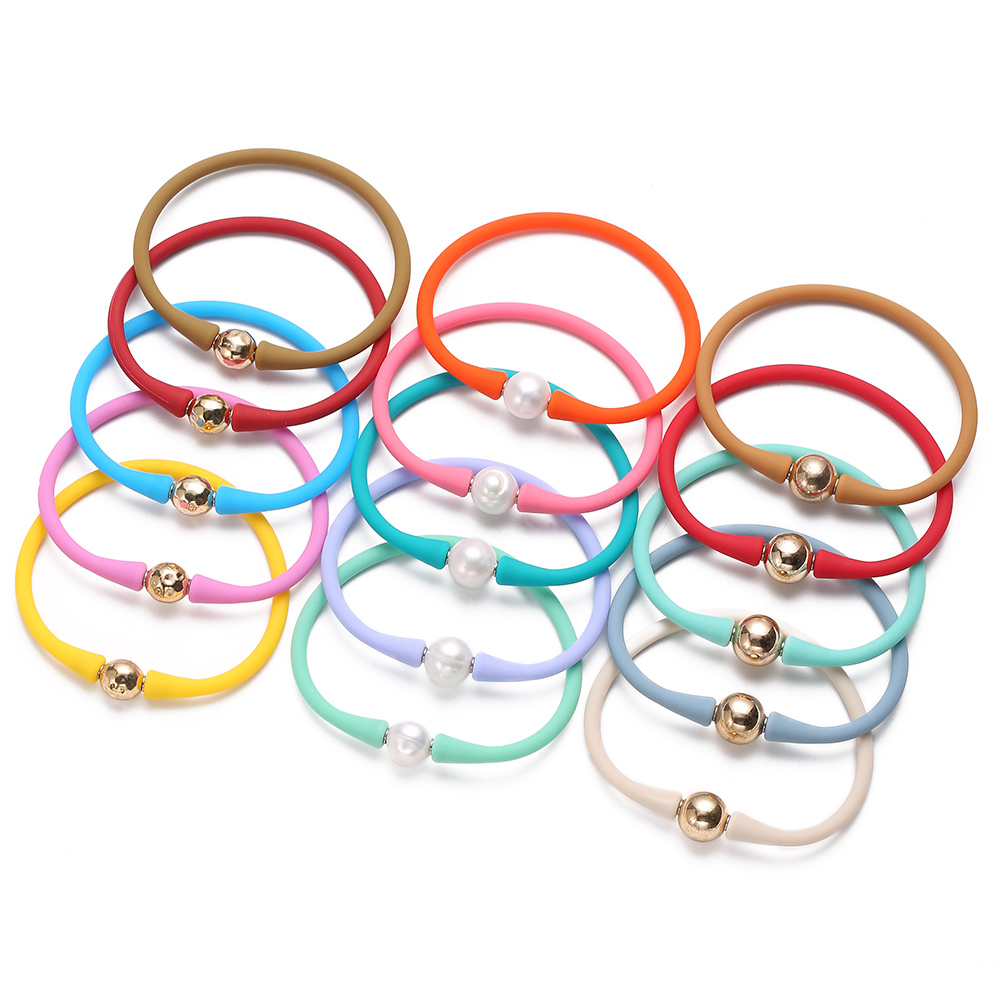 silicone pearl bracelet wholesale