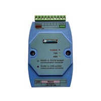 MSC820: Convertidor de Comunicación Serial MODBUS RS485-USB-RS232 Aislado de Alta Calidad DIN35 para DCS, HMI, PLC, SCADA, Estable