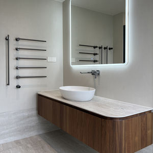 Vanité de salle de bain intelligente avec finition en bois | Rangement intelligent et miroir amélioré par la technologie - Product Image 6