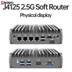 12th Gen N100 PfSense Firewall N5105 Router 4x I225 I226 2.5G LAN 2xDDR4 NVMe Industrial Fanless Mini PC 4xUSB New UK 8GB SSD - Product Image 2