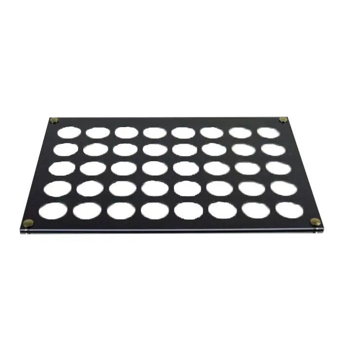 Black Acrylic Coin Display Holder Coin Collection Display Tray Case For 40 Holes