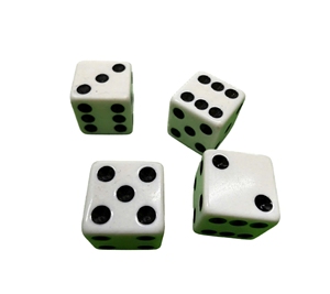 Juego de Dados de Plástico de Color Sólido y Duradero para Juegos de Mesa de Póker, Entretenimiento Familiar, Accesorios de Casino, Proveedor Mayorista - Product Image 1