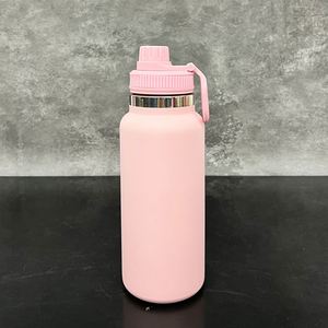 Bouteille d'eau isotherme en acier inoxydable à large ouverture, revêtement poudré, 32 oz, anti-fuite, pour le sport et les voyages, idéale pour la gravure laser - Product Image 2