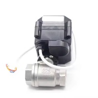 Vanne à boisseau sphérique électrique à moteur CC pour eau haute température, 2 ou 3 voies, 1/2 pouce, avec mini-actionneur de contrôle 5V 12V 24V 220V OEM