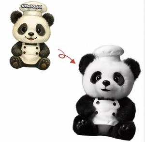 Peluche Personalizzato OEM con Design Kawaii a Forma di Orso, Super Morbido con Imbottitura in Cotone PP e Rete per Regali di Compleanno - Product Image 1