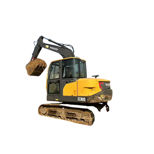 Pelle hydraulique sur chenilles Volvo EC80D 8TON d'occasion en bon état de fonctionnement, moteur et pompe d'origine coréenne à vendre - Product Image 1