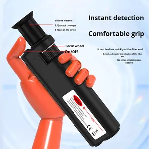 <strong>Handheld</strong> 200/400 Times <strong>Fiber</strong> <strong>Optic</strong> Magnifying Glass/Microscope with SC Connector Ceramic End Face Detector for FTTH Applications - Product Image 3