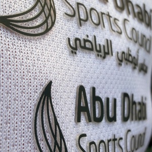 Eco-Friendly Soft Touch Heat Transfer <b>Labels</b> Bilingual Letter Printing High Elasticity Silicone Patch for Garments - Product Image 2