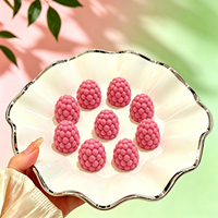 Eetbare siliconen mal voor 3D mini fruitijsjes - aardbei, perzik, mango vormen
