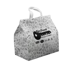 Sac de courses en polypropylène non tissé, écologique, recyclable, réutilisable, avec logo personnalisé, poignée longue, bandoulière - Product Image 2