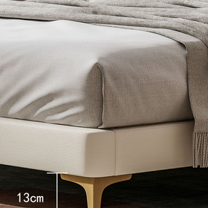 Letti Moderni in Legno per Bambini, Design con Contenitore, <span class=keywords><strong>Letto</strong></span> Matrimoniale in Pelle per Set di Arredamento <span class=keywords><strong>Cameretta</strong></span> - Product Image 2