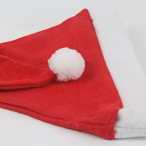 Chapeau de Père Noël en feutre rouge et blanc, bonnet de Noël doux et festif pour adultes et enfants, idéal pour les fêtes - Product Image 5