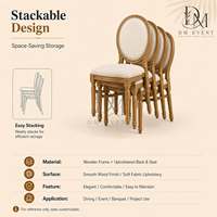 Chaise ovale en PP à motif bois avec assise rembourrée pour banquets de mariage et événements hôteliers, sièges pour projets commerciaux