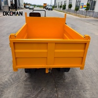 Nouveau véhicule de transport sur chenilles OKEMAN 2 tonnes Diesel Euro 5 6x2, idéal pour les travaux agricoles et la réduction des efforts.