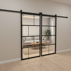 <span class=keywords><strong>Puerta</strong></span> Corredera Moderna <span class=keywords><strong>de</strong></span> Aluminio con Marco Negro y Vidrio Templado <span class=keywords><strong>de</strong></span> Seguridad Transparente <span class=keywords><strong>para</strong></span> <span class=keywords><strong>Baño</strong></span>, Decoración <span class=keywords><strong>de</strong></span> Sala <span class=keywords><strong>de</strong></span> Estar - Product Image 3