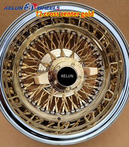 Jantes en acier 13x7 à rayons dorés, pneus à flanc blanc de 13 pouces KELUN, lot de 4, neufs - Product Image 2