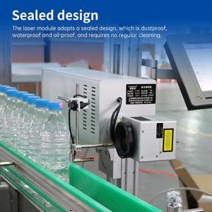 50W Flying Fiber <strong>Laser</strong> Inkjet Printer Metal Plastic Assembly Line <strong>Laser</strong> Marking <strong>Machine</strong> Production Date Coding <strong>Machine</strong> - Product Image 4
