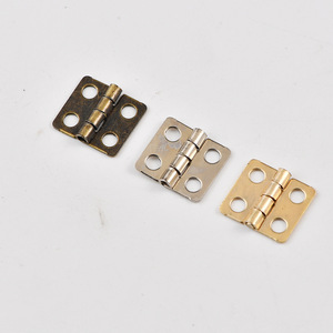 Charnière en métal de type H 12x13mm, plaqué bronze jaune argenté, pour boîte cadeau, artisanat, quincaillerie de bagages - Product Image 2