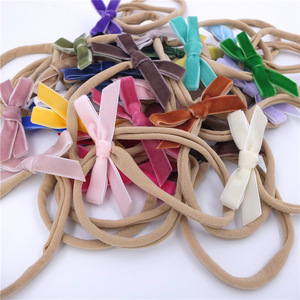 Diademas de Tela con Lazo de Dibujos Animados de Terciopelo Mini para Bebés, Diseño Nuevo, Unisex, Accesorios para Recién Nacidos y Niños Pequeños - Product Image 2