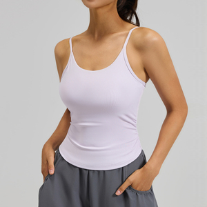 Của phụ nữ Trọng lượng nhẹ bốn chiều căng Áo ngực thể thao eo-cinching thiết kế sốc hấp thụ cố định ly cho tập thể dục - Product Image 3